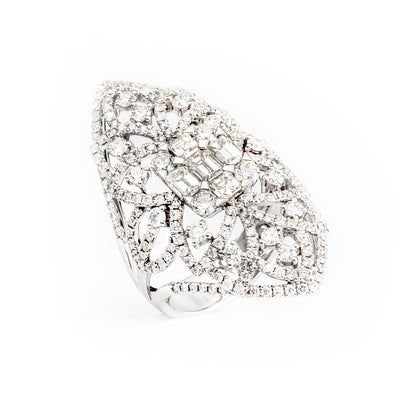 18K White Gold Tdw. 2.62ct Diamond Ring - 20639792 - H&H Jewellery Pty Ltd