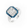 18K White Gold 1.09ct Sapphire and Diamond Ring | Sapphire Engagement Rings | Sapphire Jewellery Melbourne | Sapphire Jewellery Australia | Sapphire Wedding Rings | H&H Jewellery 