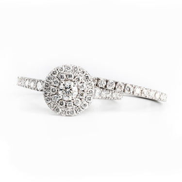 10K White Gold Tdw.1.00ct Diamond Bridal Set | Diamond Rings Melbourne | Engagement Rings Melbourne | Wedding Rings Melbourne | H&H Jewellery