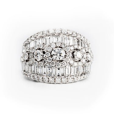 18K White Gold Tdw. 2.74ct Diamond Ring | White Gold Diamond Rings Melbourne | White Gold Diamond Engagement Rings Melbourne | White Gold Diamond Wedding Rings Melbourne | H&H Jewellery