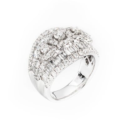 18K White Gold Tdw. 2.74ct Diamond Ring | White Gold Diamond Rings Melbourne | White Gold Diamond Engagement Rings Melbourne | White Gold Diamond Wedding Rings Melbourne | H&H Jewellery