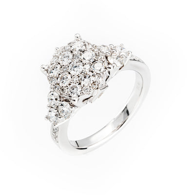 18K White Gold Tdw. 1.67ct Diamond Ring | Diamond Engagement Rings Melbourne | Diamond Wedding Rings Melbourne | H&H Jewellery 