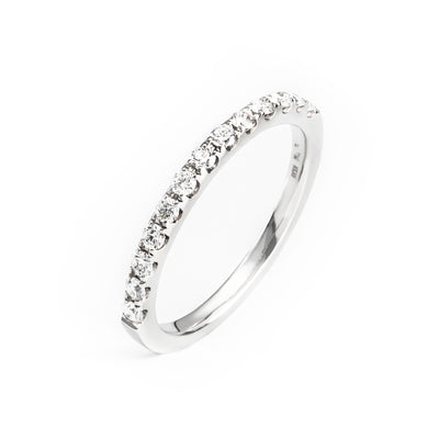18K White Gold Tdw. 0.28ct Diamond Band Ring - 20659066 - H&H Jewellery Pty Ltd