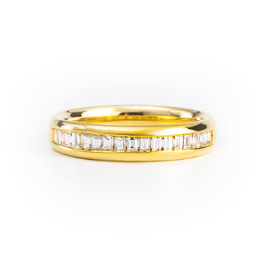 18K Yellow Gold Tdw. 0.39ct Diamond Band Ring - 20552862 - H&H Jewellery Pty Ltd