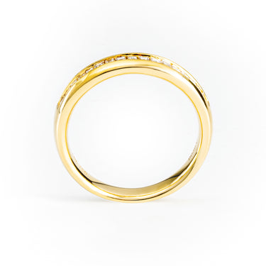 18K Yellow Gold Tdw. 0.39ct Diamond Band Ring - 20552862 - H&H Jewellery Pty Ltd