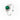 18K White Gold 0.98ct Emerald & Diamond Ring | Emerald Engagement Rings Melbourne | Emerald Engagement Rings Australia | H&H Jewellery