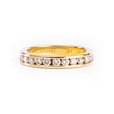 18K Yellow Gold Tdw. 1.00ct Diamond Ring - 20589028 - H&H Jewellery Pty Ltd