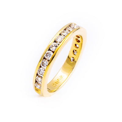 18K Yellow Gold Tdw. 1.00ct Diamond Ring - 20589028 - H&H Jewellery Pty Ltd