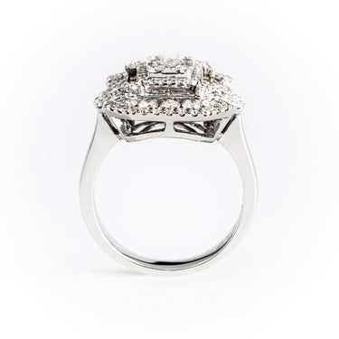 18K White Gold Tdw. 1.76ct Diamond Ring | White Gold Diamond Rings Melbourne | White Gold Diamond Engagement Rings Melbourne | White Gold Diamond Wedding Rings Melbourne | H&H Jewellery