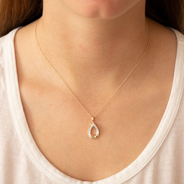 9K Yellow Gold Tdw. 0.06ct Diamond Pendant - 20717193 - H&H Jewellery Pty Ltd