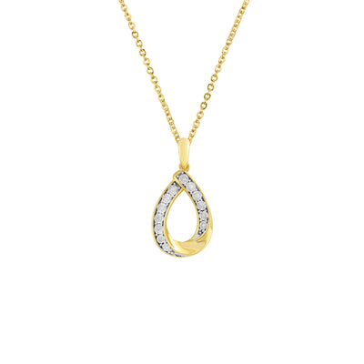 9K Yellow Gold Tdw. 0.06ct Diamond Pendant - 20717193 - H&H Jewellery Pty Ltd