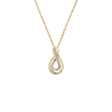 9K Yellow Gold Tdw. 0.10ct Diamond Pendant | Gold & Diamond Necklaces and Pendants Melbourne | Gold & Diamond Necklaces and Pendants Australia | H&H Jewellery 