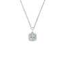 9K White Gold Aquamarine and Diamond Pendant - 20718657 - H&H Jewellery Pty Ltd