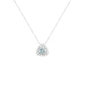 9K White Gold Aquamarine and Diamond Pendant | Aquamarine Jewellery Melbourne | Aquamarine Jewellery Australia  | H&H Jewellery 