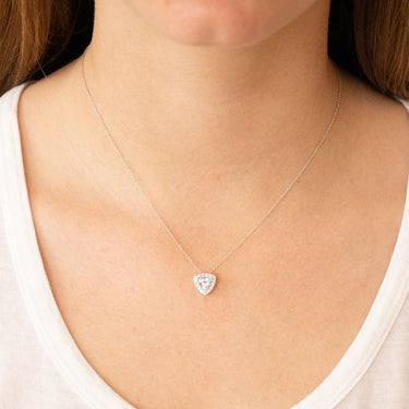 9K White Gold Aquamarine and Diamond Pendant | Aquamarine Jewellery Melbourne | Aquamarine Jewellery Australia  | H&H Jewellery 