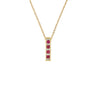 9K Yellow Gold Ruby and Diamond Pendant - 20717315 - H&H Jewellery Pty Ltd