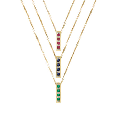 9K Yellow Gold Emerald and Diamond Pendant | Emerald Emerald Necklaces & Pendants Melbourne | Emerald Emerald Necklaces & Pendants Australia | H&H Jewellery