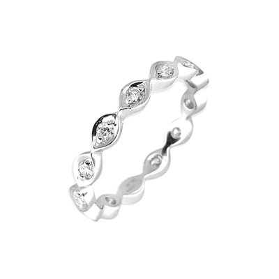 18K White Gold Tdw. 0.32ct Diamond Band - 20719296 - H&H Jewellery Pty Ltd