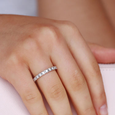 9K White Gold Tdw. 0.25ct Diamond Band Ring - 20713645 - H&H Jewellery Pty Ltd