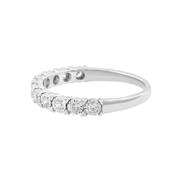 9K White Gold Tdw. 0.25ct Diamond Band Ring - 20713645 - H&H Jewellery Pty Ltd