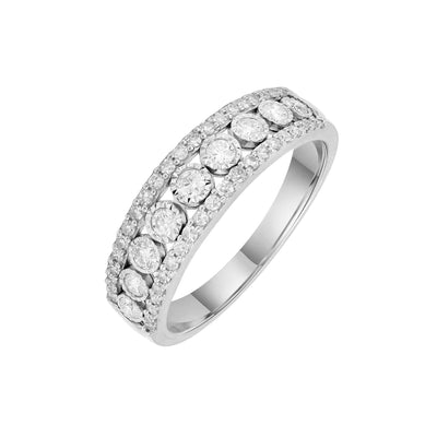 9K White Gold Tdw. 0.50ct Diamond Ring - 20713881 - H&H Jewellery Pty Ltd