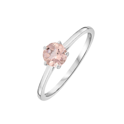 9K White Gold Morganite Engagement Ring | Morganite Engagement Rings Melbourne | Engagement Rings Melbourne | Wedding Rings Melbourne | H&H Jewellery