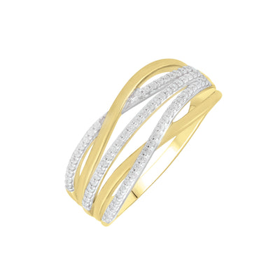 9K Yellow Gold Tdw. 0.20ct Diamond Ring - 20717285 - H&H Jewellery Pty Ltd