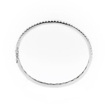 18K White Gold Tdw. 1.78ct Diamond Bangle | Gold and Diamond Tennis Bracelet Melbourne | Gold and Diamond Tennis Bracelet Australia | H&H Jewellery