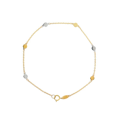 9K Yellow and White Gold Bracelet - WSGD90008.BIC - H&H Jewellery Pty Ltd