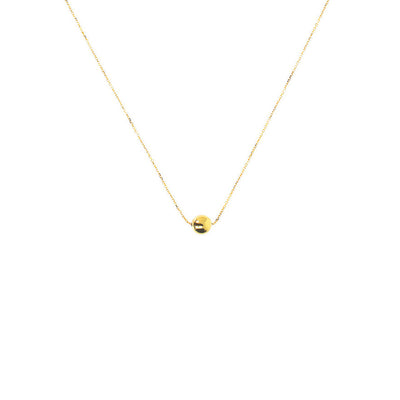 9K Yellow Gold Single Ball Necklace - WSGD90192.YG - H&H Jewellery Pty Ltd
