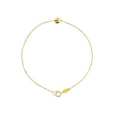 9K Yellow Gold Single Ball Bracelet | Gold and Diamond Bracelets Melbourne | Gold and Diamond Bracelets Australia | H&H Jewellery