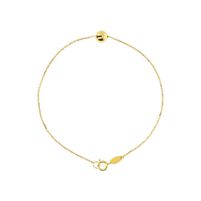 9K Yellow Gold Single Ball Bracelet - WSGD90199.YG - H&H Jewellery Pty Ltd