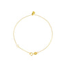 9K Yellow Gold Drop Heart Bracelet  | Gold and Diamond Bracelets Melbourne | Gold and Diamond Bracelets Australia | H&H Jewellery