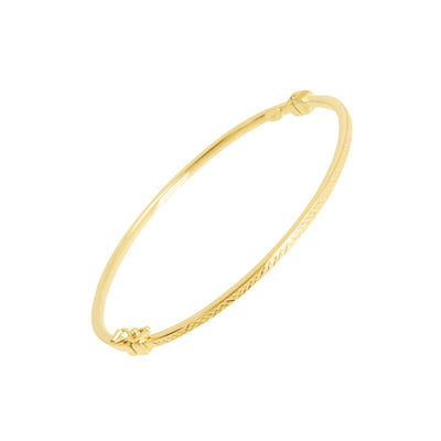 9K Yellow Gold Square Tube Bangle - WSGD90336.YG - H&H Jewellery Pty Ltd