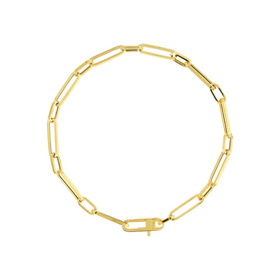 9K Yellow Gold Paper Link Bracelet | Gold and Diamond Bracelets Melbourne | Gold and Diamond Bracelets Australia | H&H Jewellery