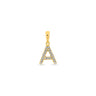 9K Gold Diamond 'A' Initial Pendant - DSSP-A - H&H Jewellery Pty Ltd
