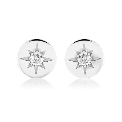 STELLAR LIGHTS SILVER STUD EARRINGS - H&H Jewellery Pty Ltd