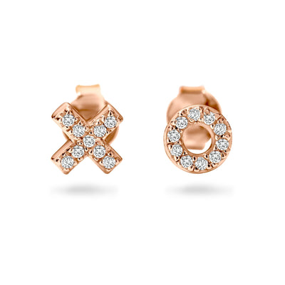 KISS HUG ROSE GOLD STUD - H&H Jewellery Pty Ltd