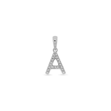 9K Gold Diamond 'A' Initial Pendant - DSSP-A - H&H Jewellery Pty Ltd
