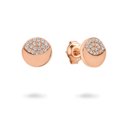 SLATE ROSE GOLD EARRING - H&H Jewellery Pty Ltd