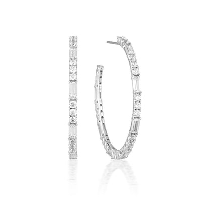 IRINA LARGE SILVER HOOP - H&H Jewellery Pty Ltd