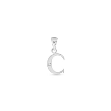 9K Gold Single Diamond 'C' Initial Pendant - DSNP-C - H&H Jewellery Pty Ltd