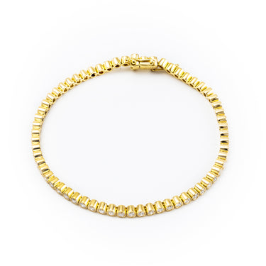 18K Yellow Gold Tdw. 2.16ct Diamond Tennis Bracelet  | Gold and Diamond Tennis Bracelet Melbourne | Gold and Diamond Tennis Bracelet Australia | H&H Jewellery