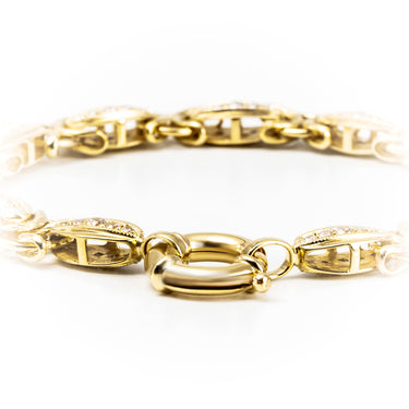 9K Yellow Gold Australian Made Cubic Zirconia Bracelet  | Gold and Diamond Tennis Bracelet Melbourne | Gold and Diamond Tennis Bracelet Australia | H&H Jewellery
