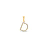 9K Gold Diamond 'D' Initial Pendant - DSSP-D - H&H Jewellery Pty Ltd
