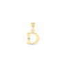 9K Gold Single Diamond 'D' Initial Pendant - DSNP-D - H&H Jewellery Pty Ltd