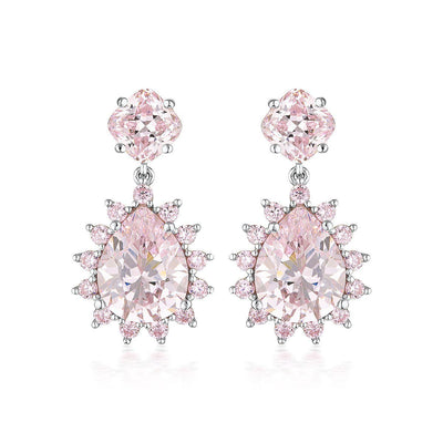 Georgini Luxe Velluto Earrings Pink / Silver - H&H Jewellery Pty Ltd