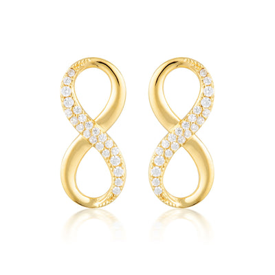 FOREVER INFINTY EARRINGS - GOLD - H&H Jewellery Pty Ltd