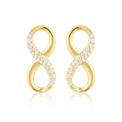 FOREVER INFINTY EARRINGS - GOLD - H&H Jewellery Pty Ltd