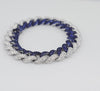 18K White Gold Sapphire and Diamond Bracelet | Diamond Tennis Bracelet Melbourne | Diamond Tennis Bracelet Australia | H&H Jewellery